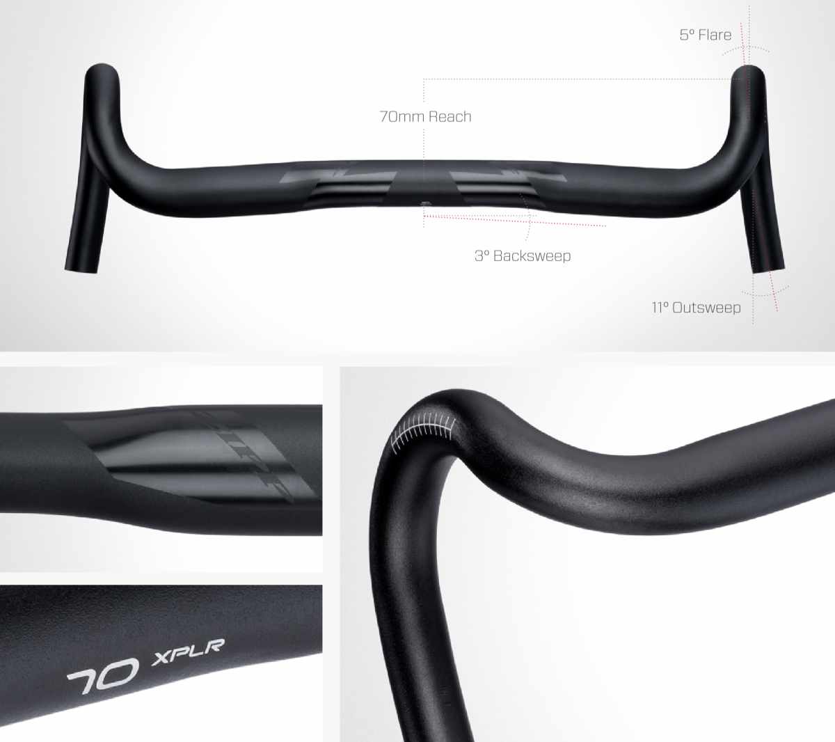 Zipp Service Course SL70 XPLR / 70 XLPR Handlebars for greater comfort