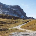 gravel cycling in the dolomites mountains