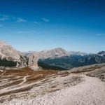 gravel cycling in the dolomites mountains