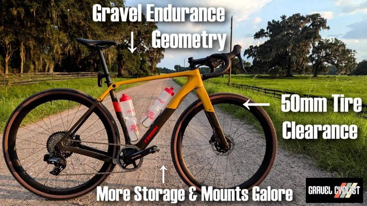 New Trek Checkpoint SL increases tire frame clearance more storage Gravel Endurance Geometry Gravel Cyclist